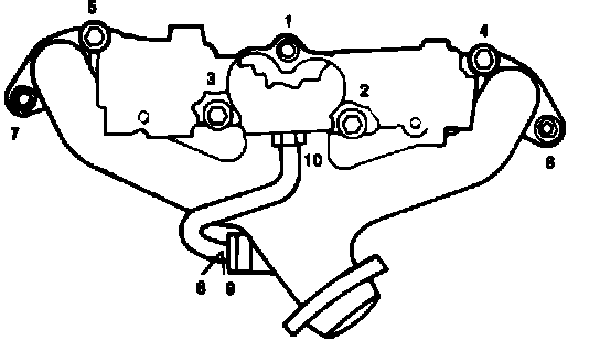 Factory diagram — Exhaust Manifold