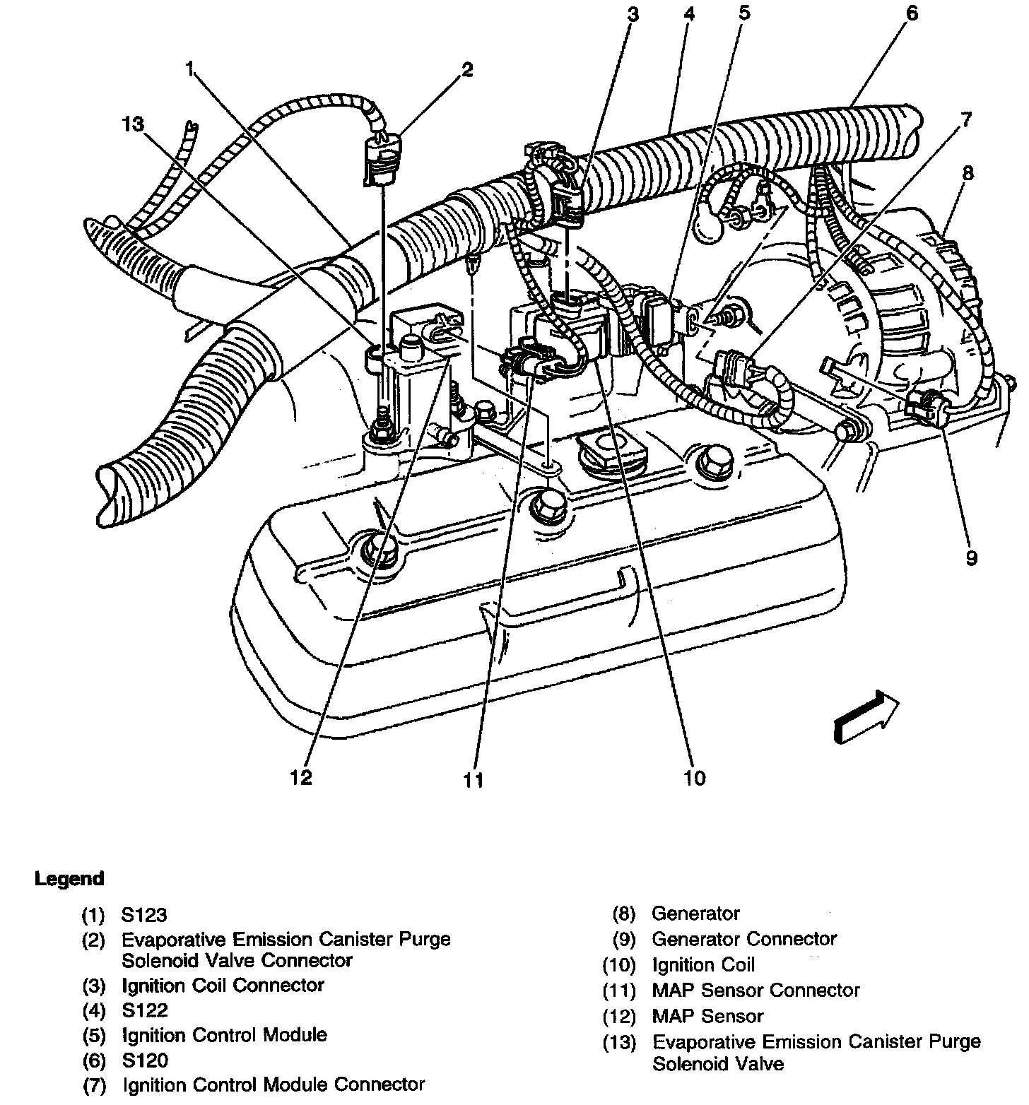 Factory diagram — Alternator