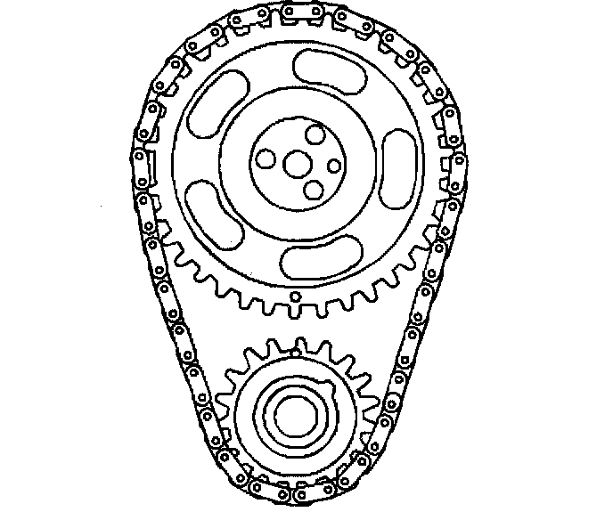 Factory diagram — Crankshaft Gear/Sprocket