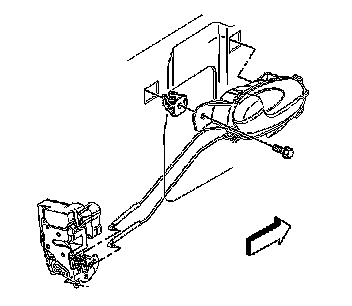 Factory diagram — Rear Door Latch