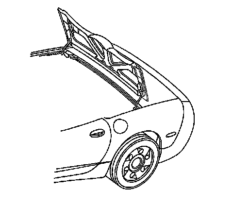 Factory diagram — Convertible Top Deck Lid Strut