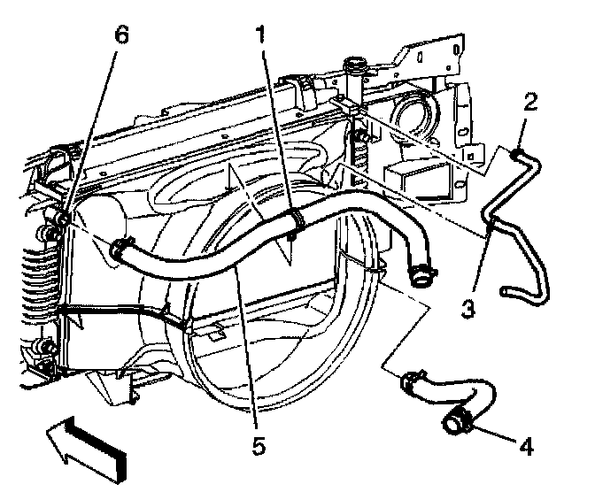 Factory diagram — Radiator Hose