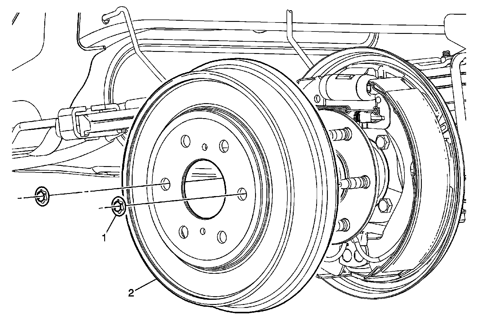 Factory diagram — Brake Drum