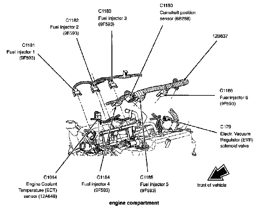 Factory diagram — Camshaft Position Sensor