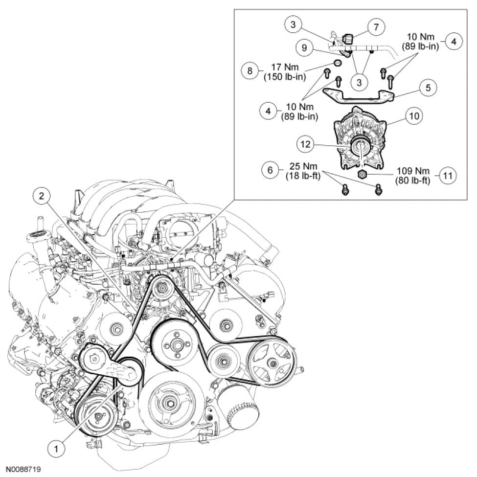 Factory diagram — Alternator