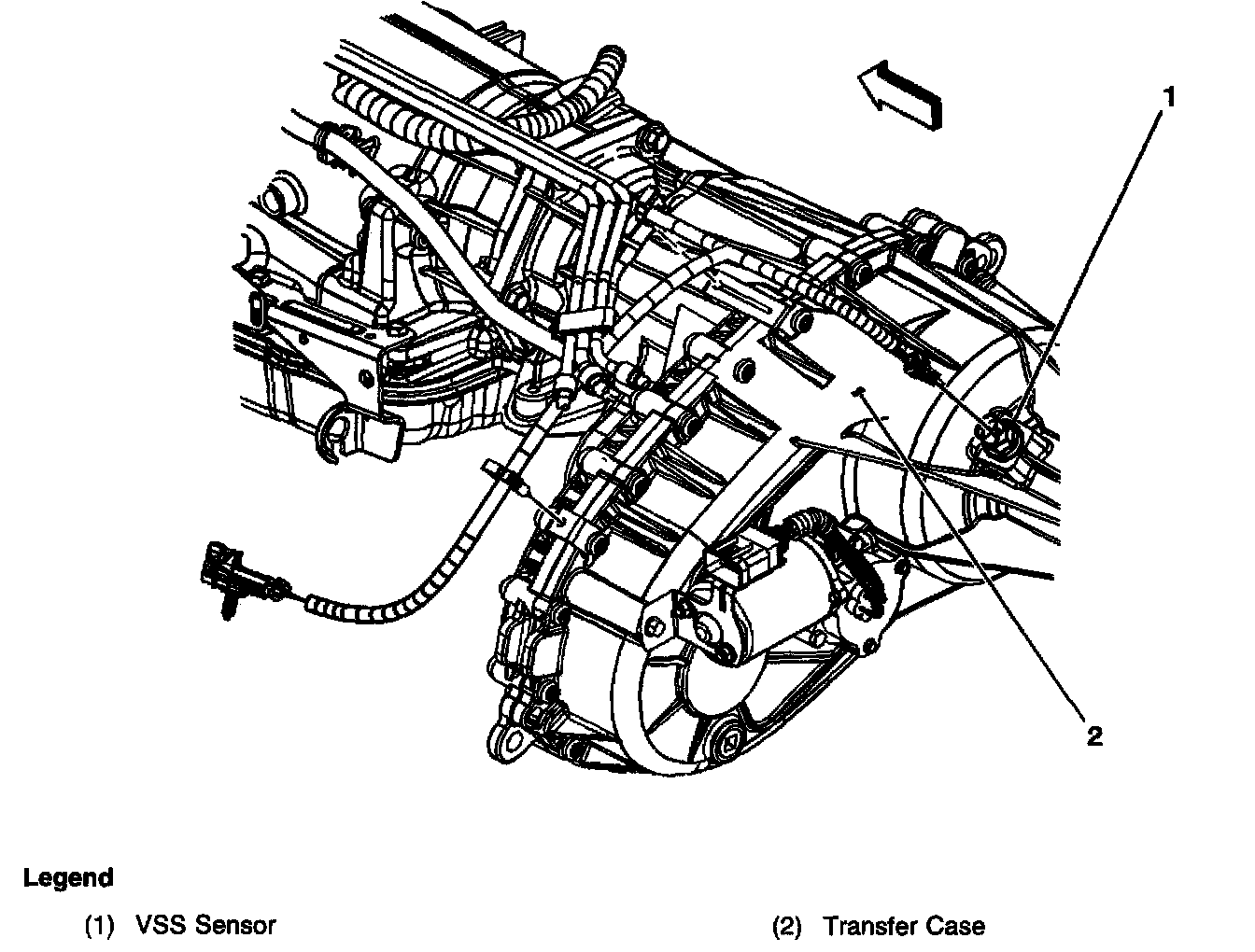 Factory diagram — Transmission Speed Sensor