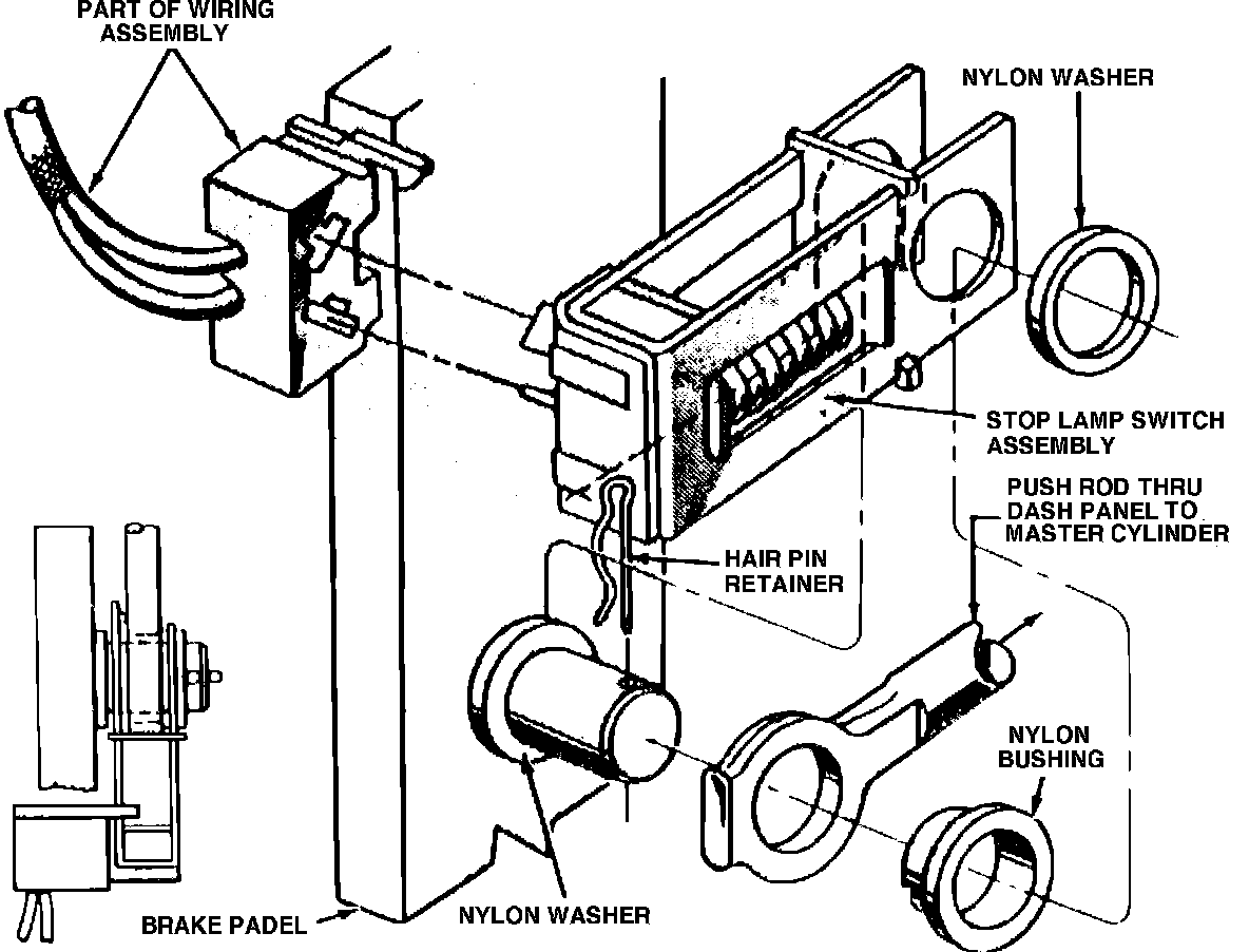Factory diagram — Brake Light Switch