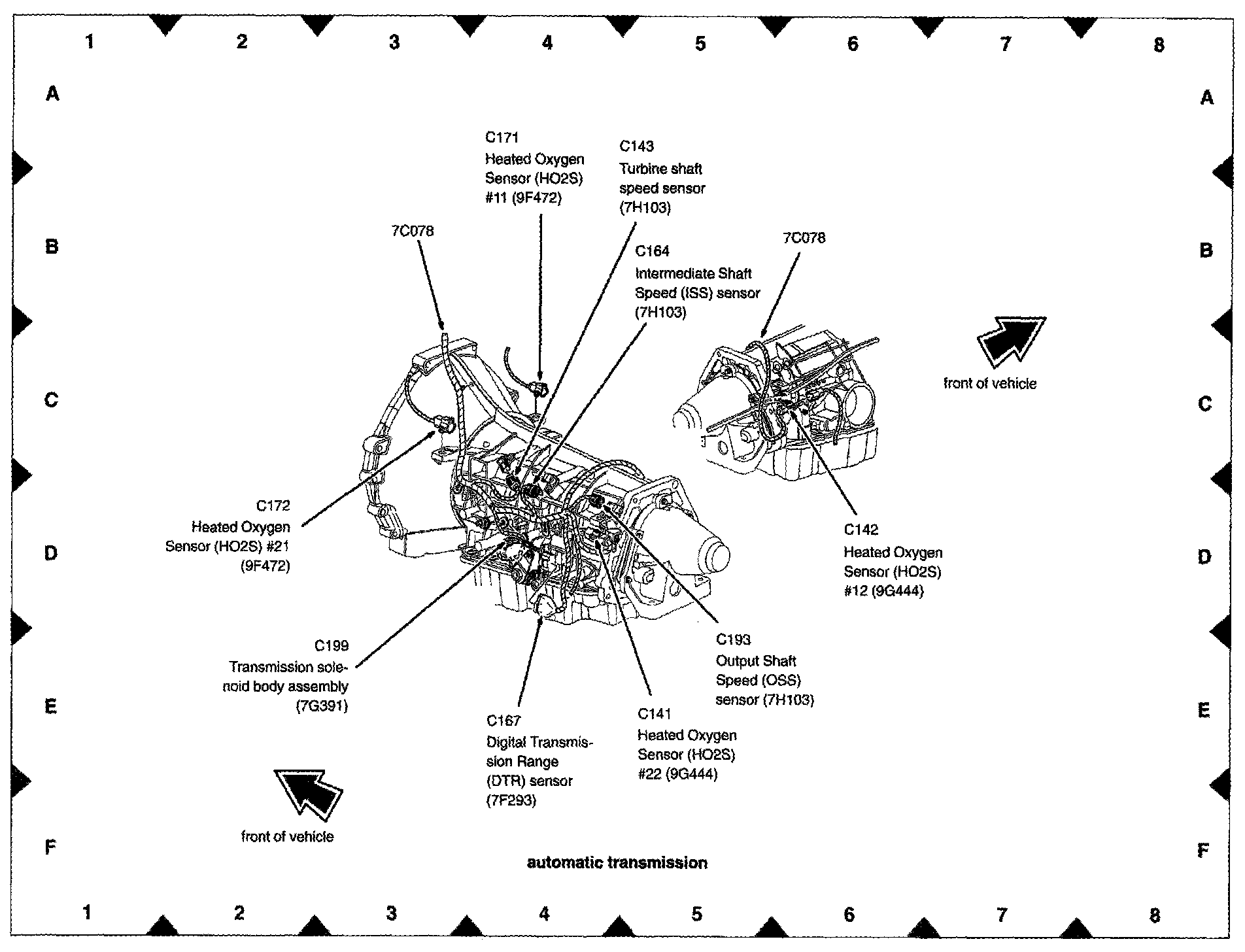 Factory diagram — Transmission Speed Sensor