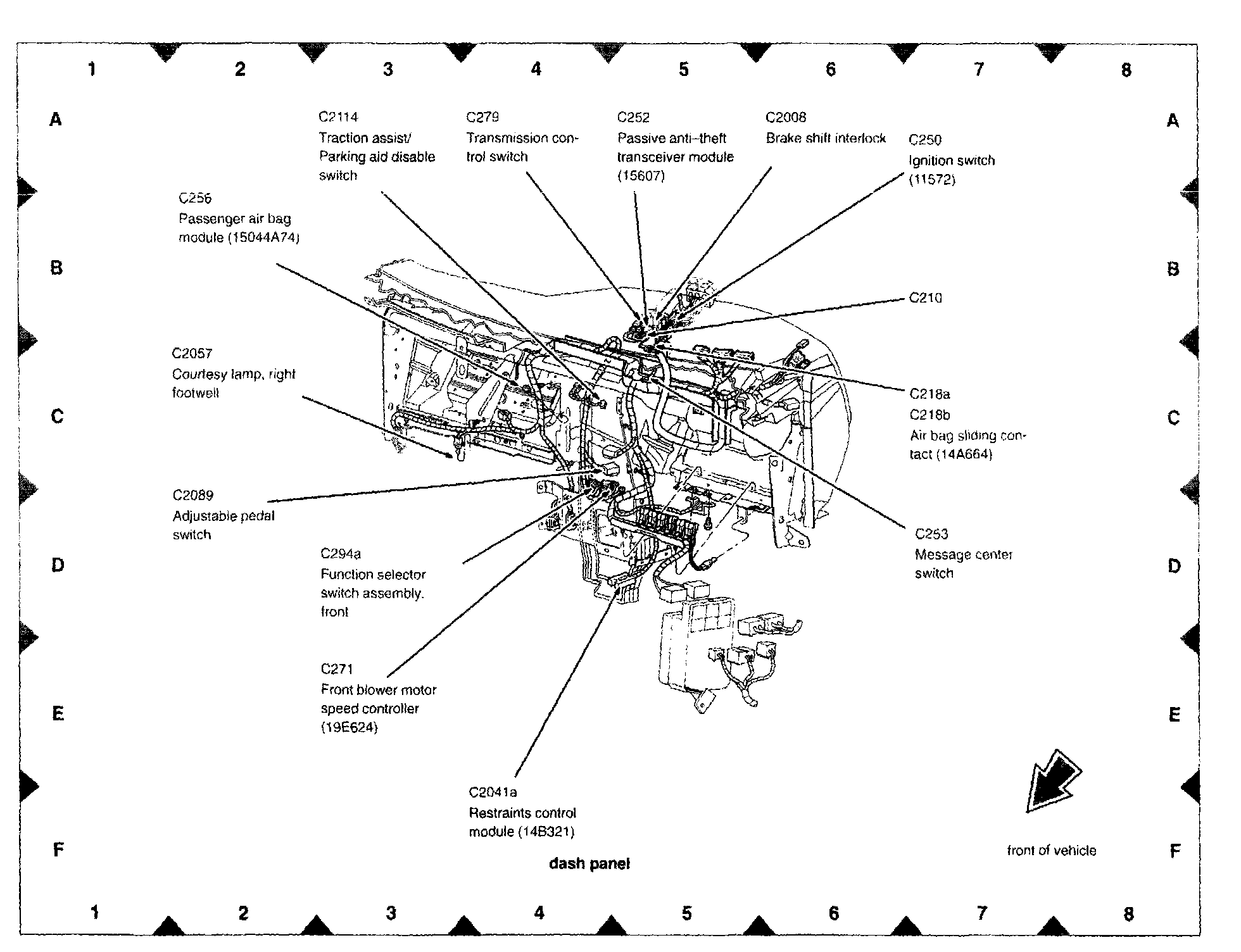 Factory diagram — Transmission Mode Switch