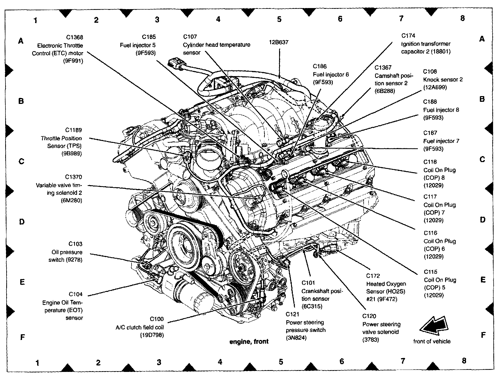 Factory diagram — Engine Temperature Sensor