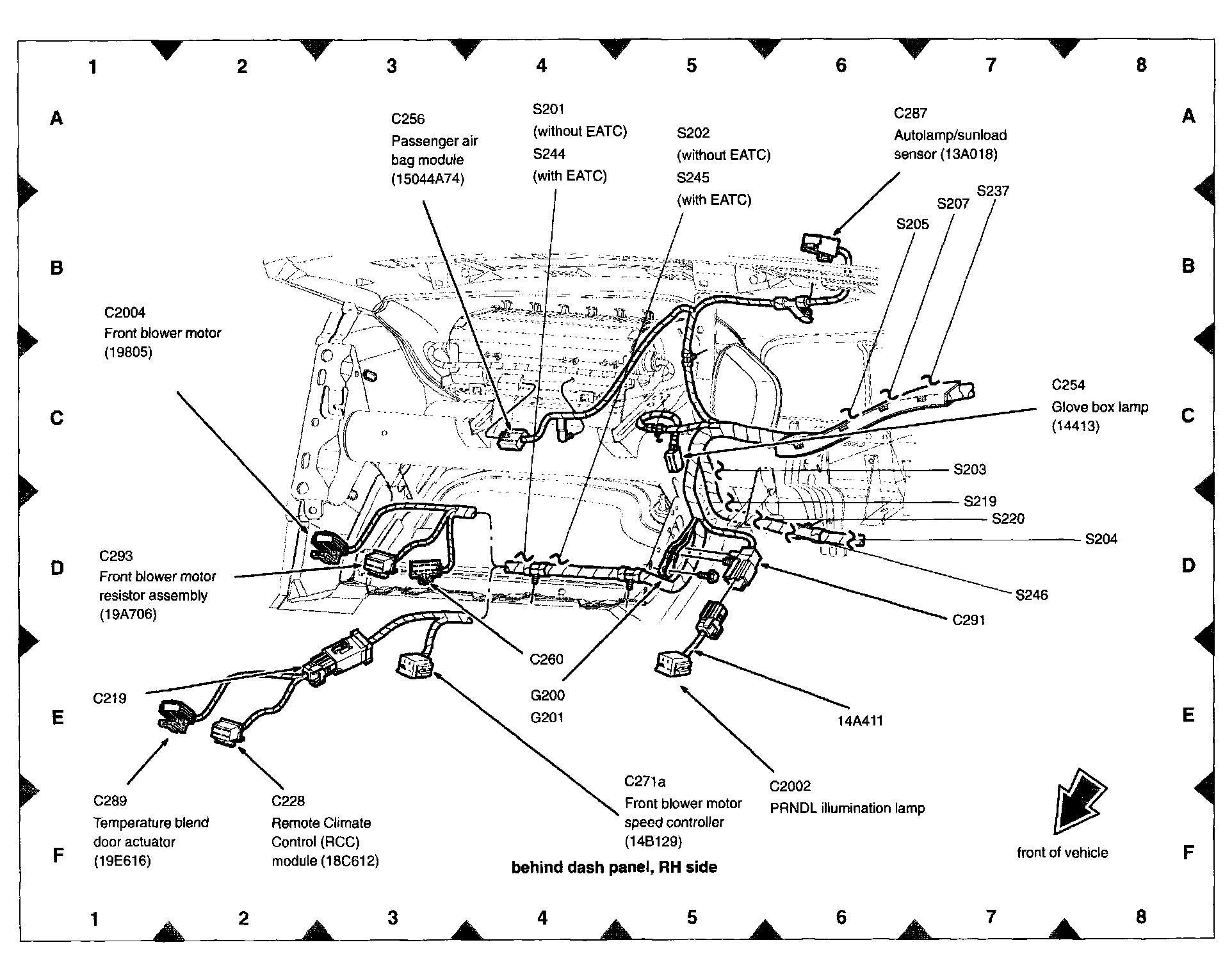Factory diagram — Blower Motor