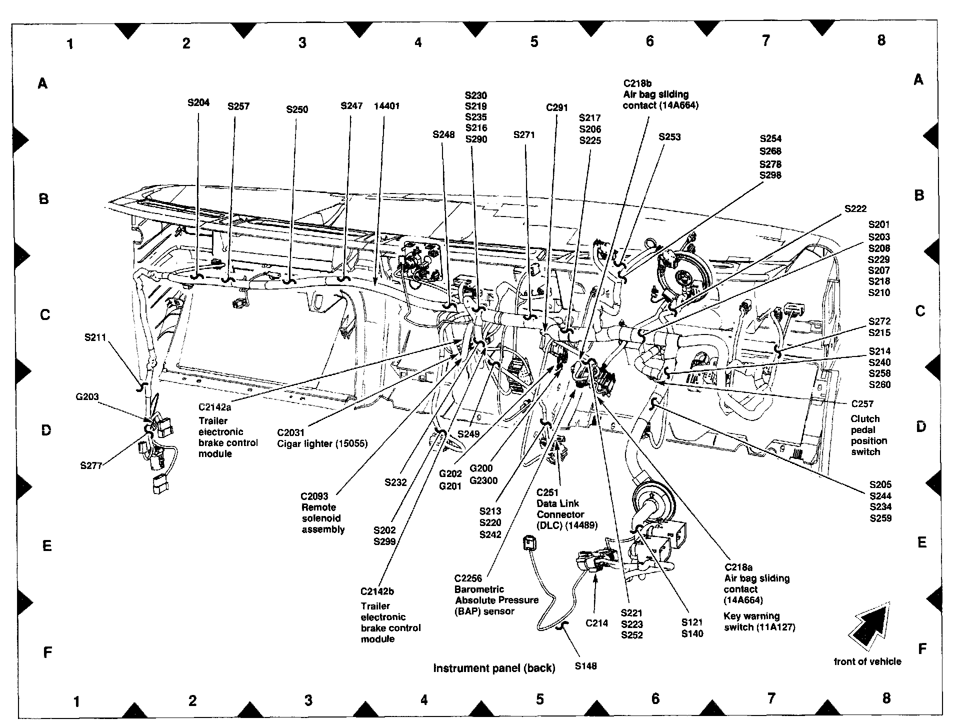 Factory diagram — Clutch Switch