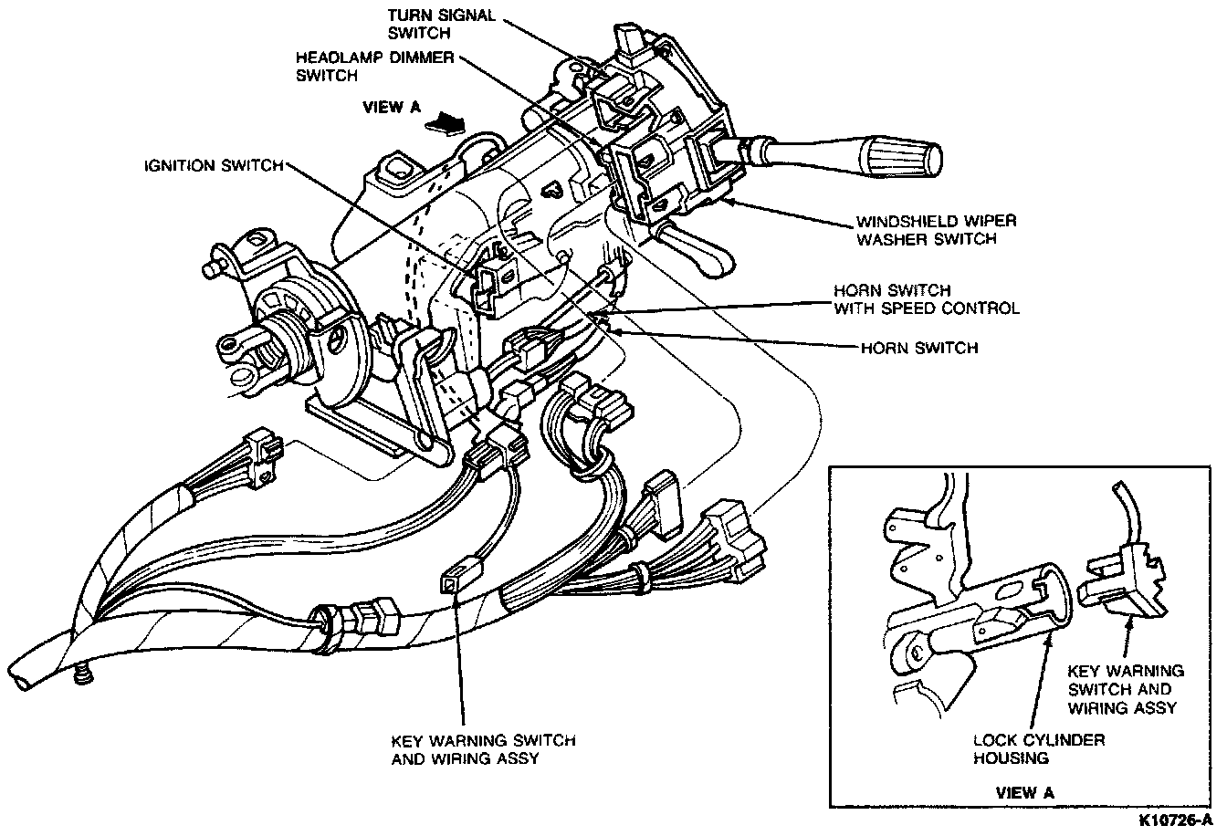 Factory diagram — Wiper Switch