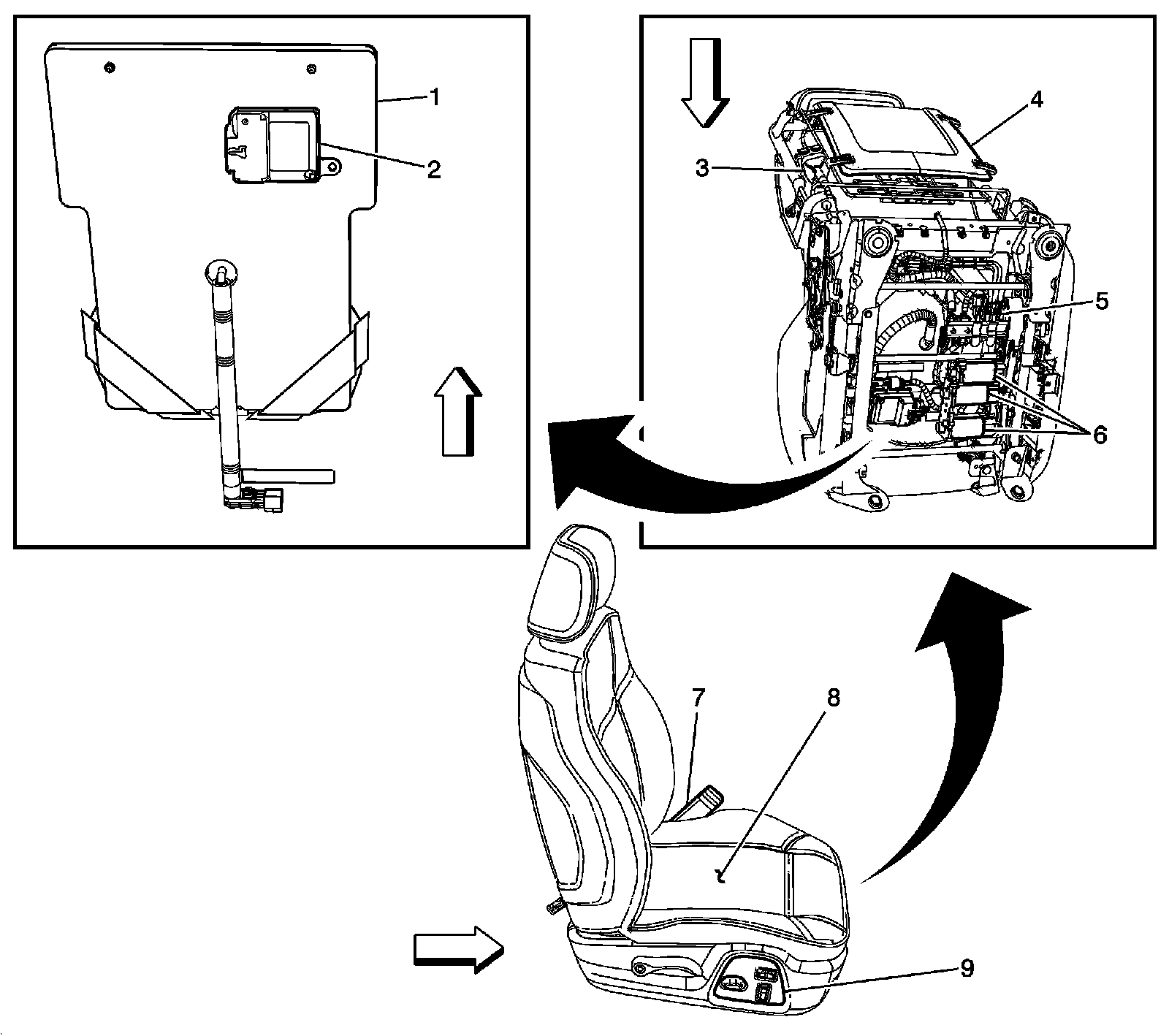 Factory diagram — Seat Lumbar Motor - Passenger (AG2)