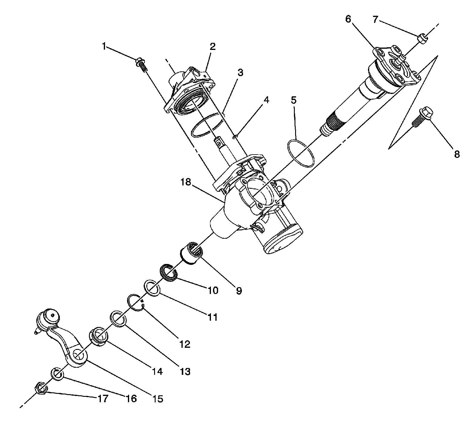 Factory diagram — Steering Gear