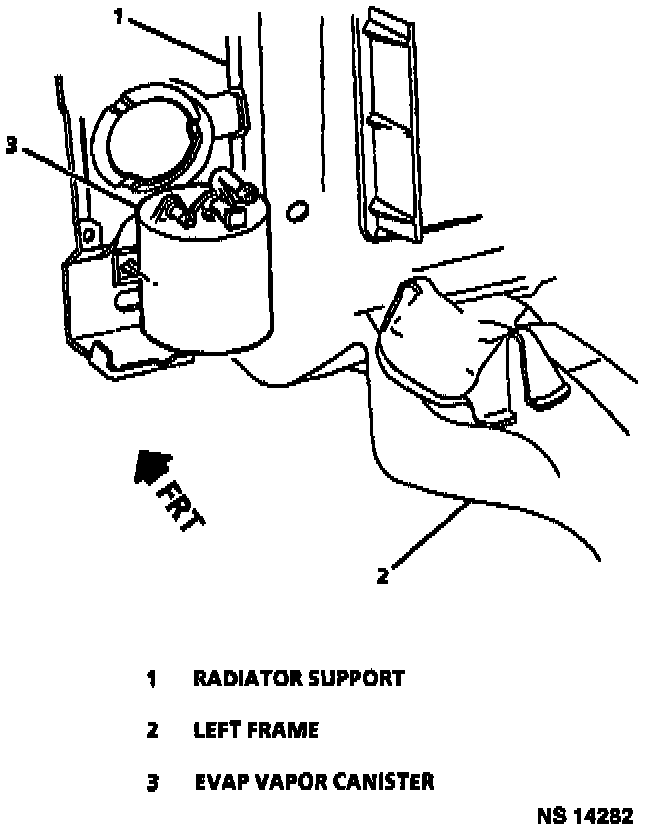 Factory diagram — Evaporative Emission Control Canister