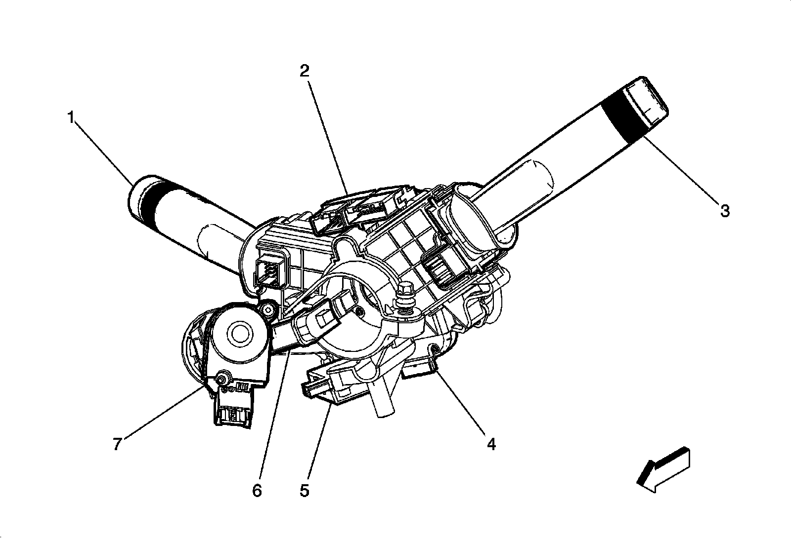 Factory diagram — Clockspring Assembly / Spiral Cable