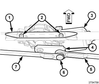 Factory diagram — Wiper Motor - Removal