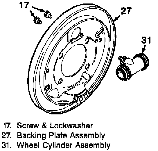 Factory diagram — Wheel Cylinder