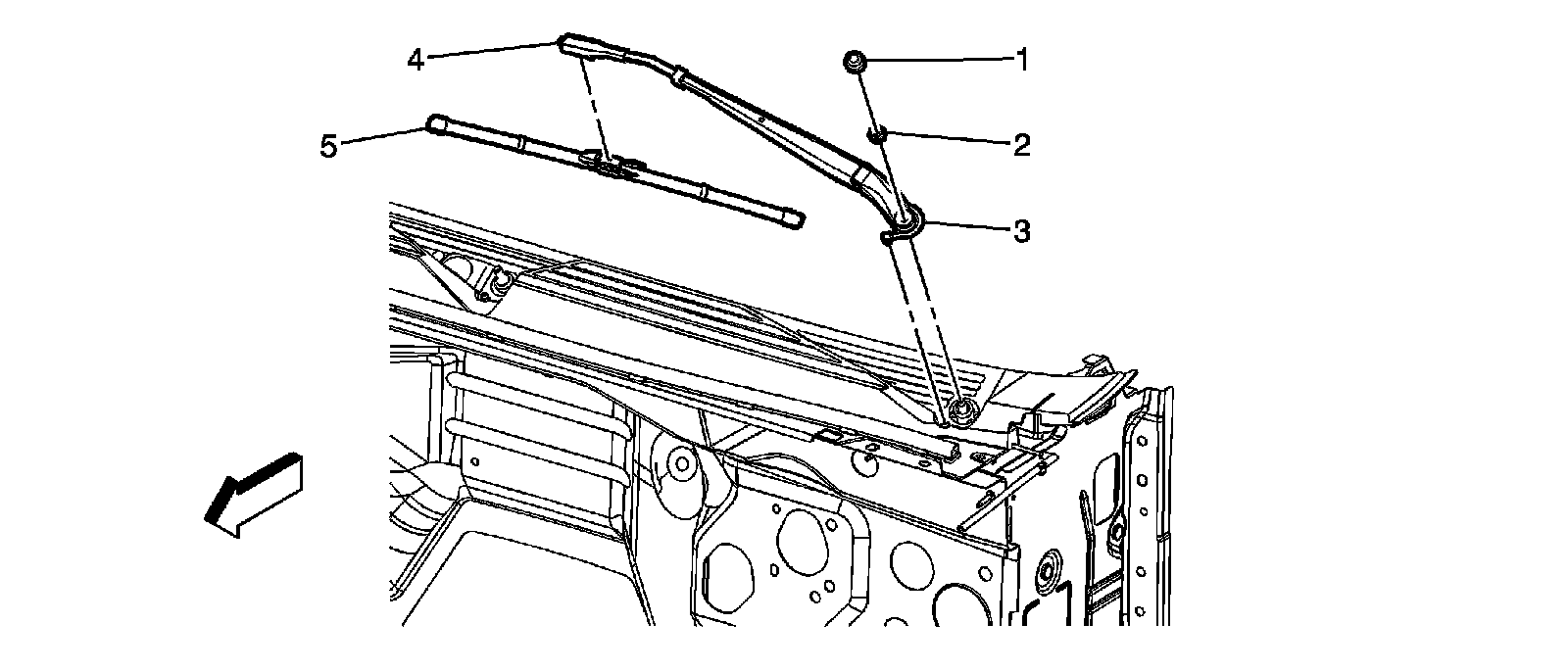 Factory diagram — Wiper Arm
