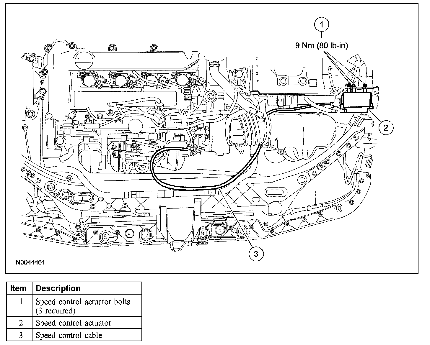 Factory diagram — Cruise Control Servo Cable