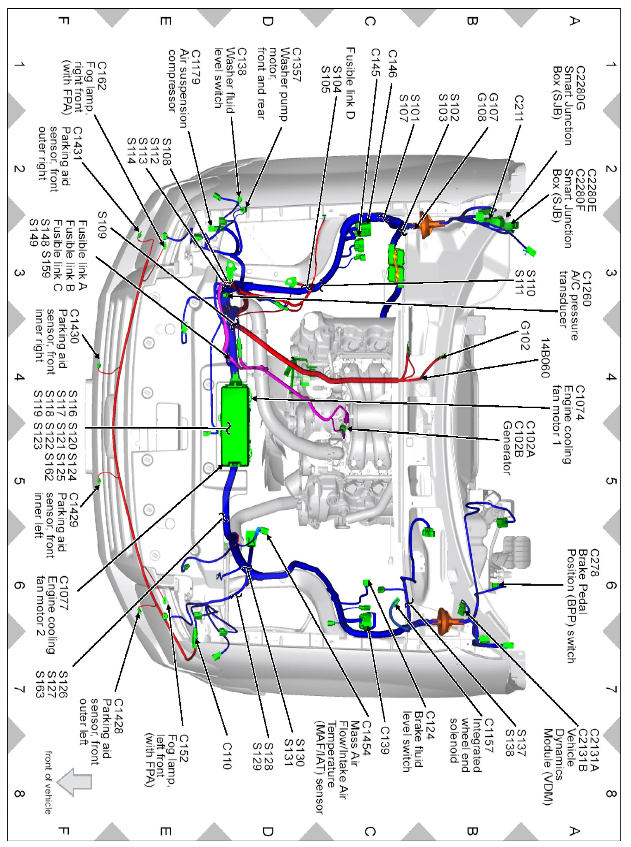 Factory diagram — Washer Fluid Level Switch