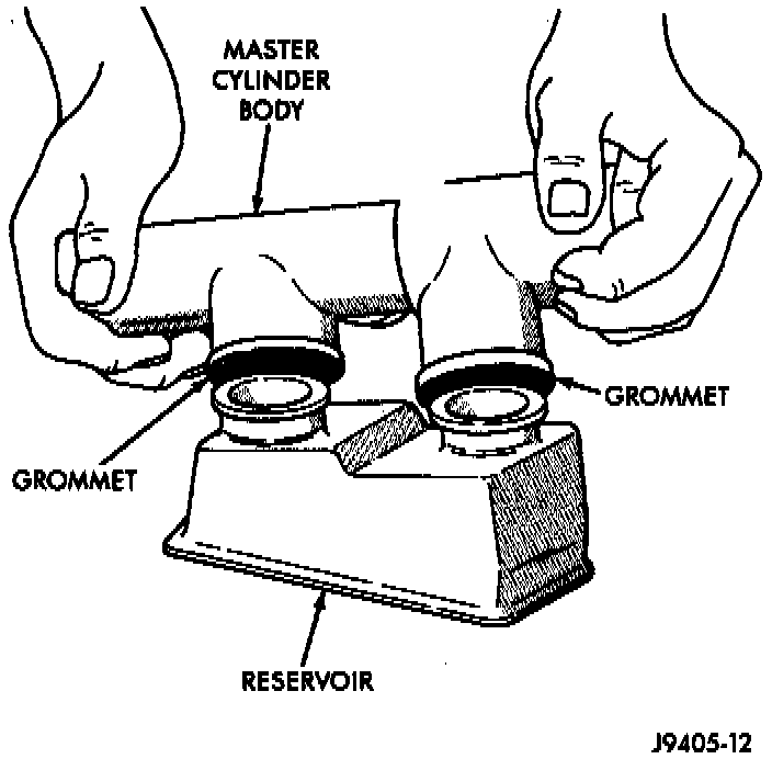 Factory diagram — Master Cylinder Overhaul