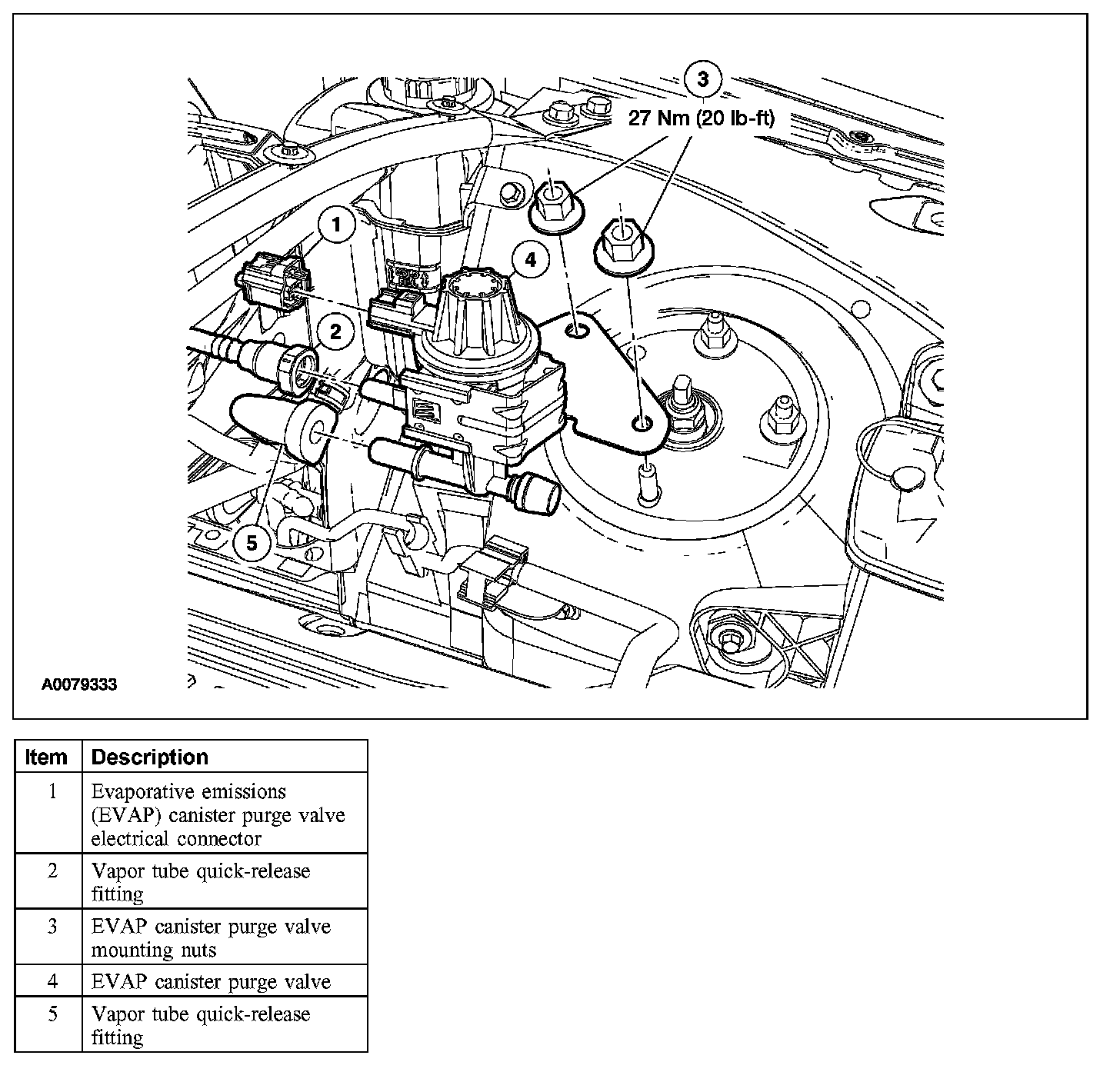Factory diagram — Canister Purge Control Valve