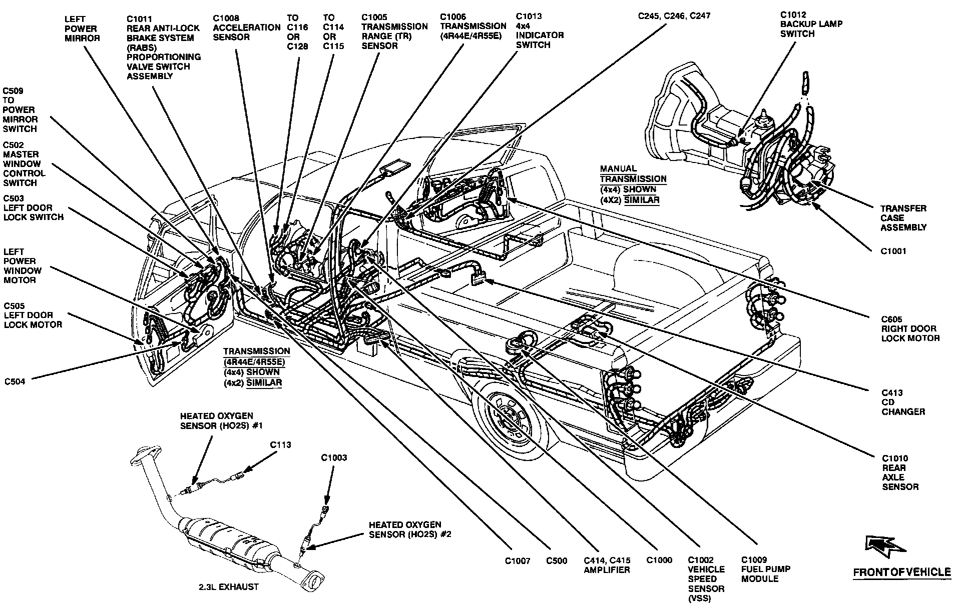 Factory diagram — Connector Locations