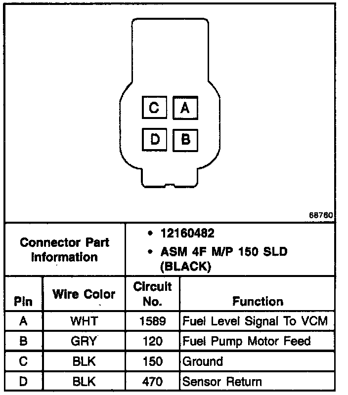Factory diagram — Fuel Pump