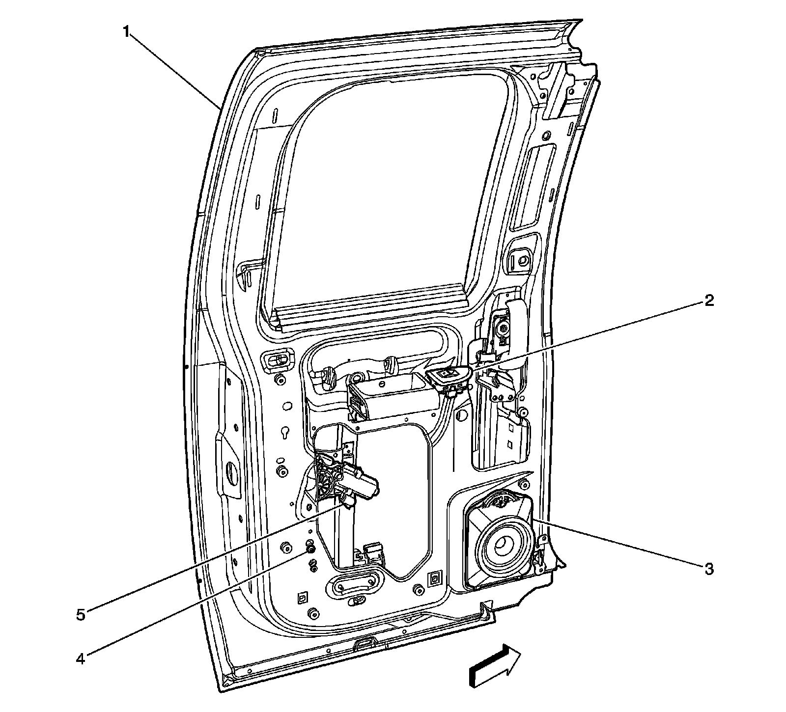 Factory diagram — Power Window Switch