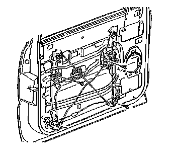 Factory diagram — Front Door Window Regulator