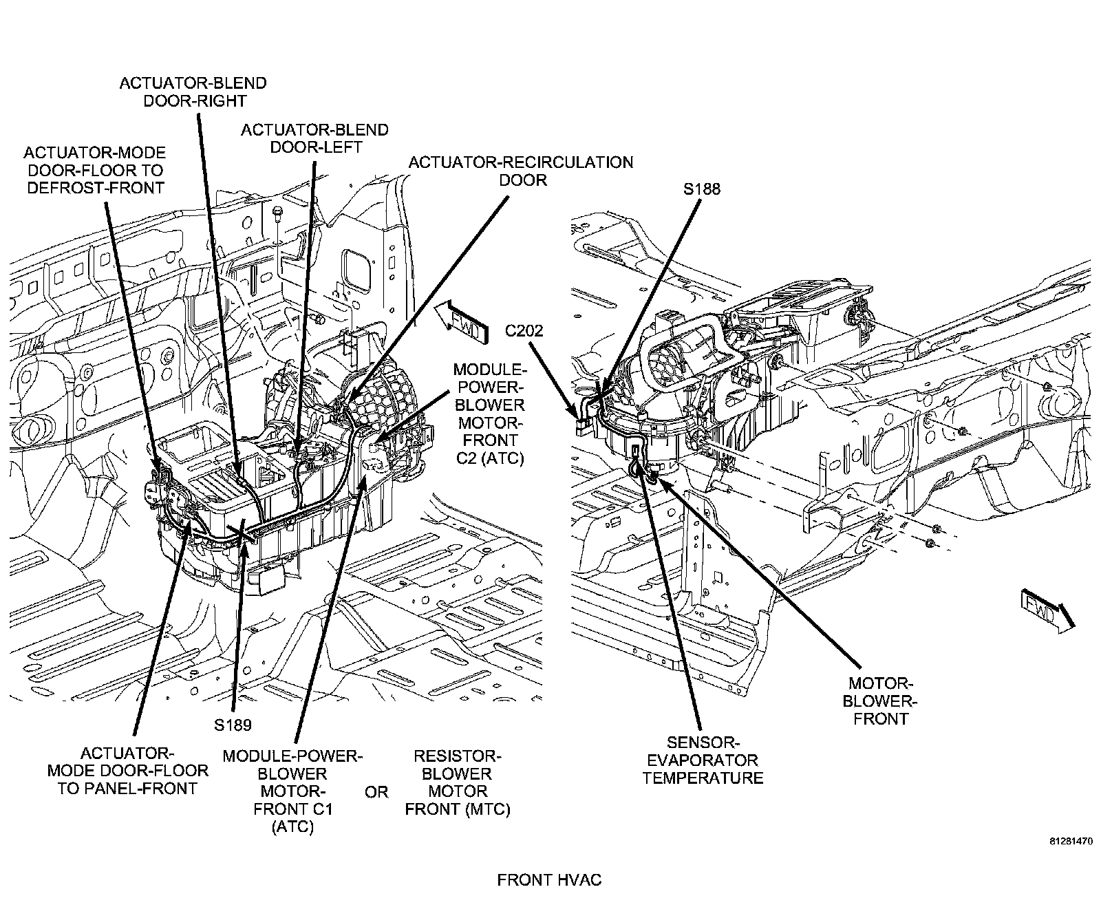 Factory diagram — Blower Motor