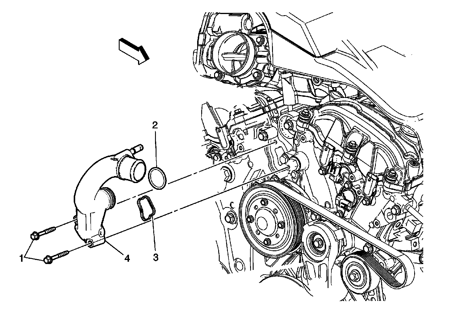 Factory diagram — Coolant Outlet