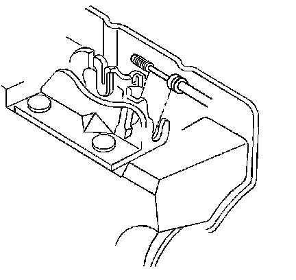 Factory diagram — Hood Latch Release Cable