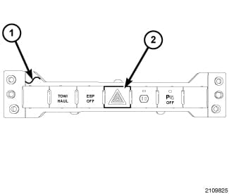 Factory diagram — Hazard Warning Switch