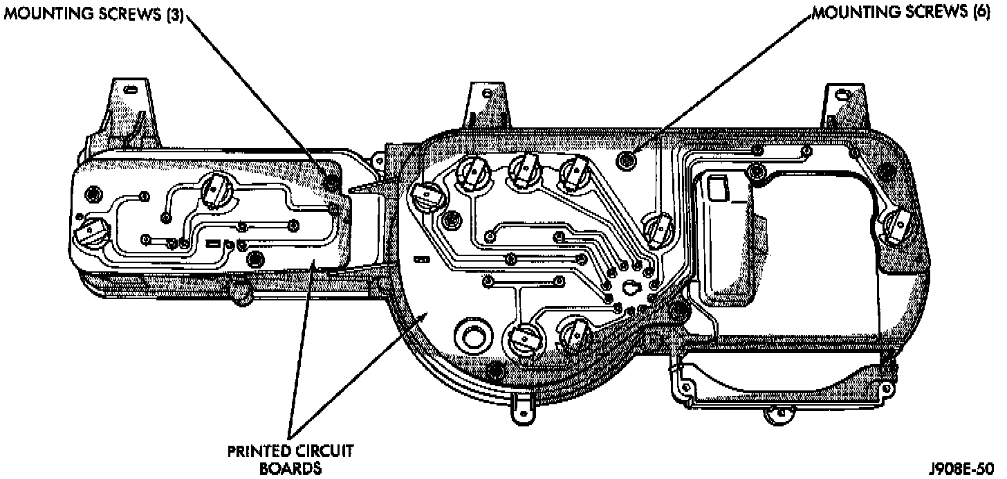 Factory diagram — Instrument Panel Circuit Board