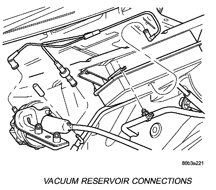 Factory diagram — Cruise Control Vacuum Reservoir