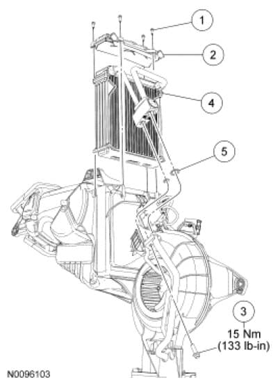 Factory diagram — Evaporator Core